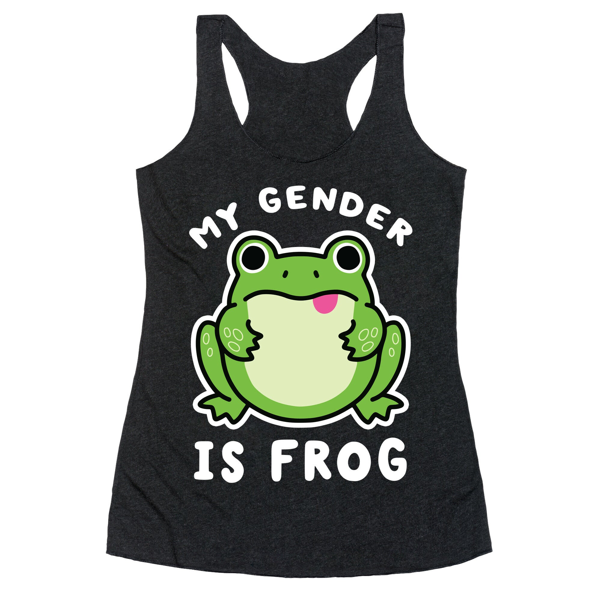 My Gender Is Frog Racerback Tank